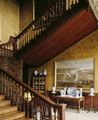 The staircase, made of expensive imported cedar